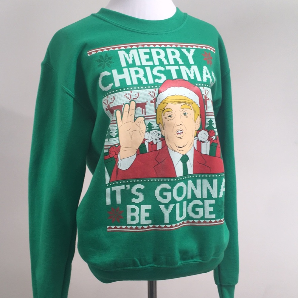 ✅ SOLD TRUMP “Ugly Christmas Sweater” - Adult Small